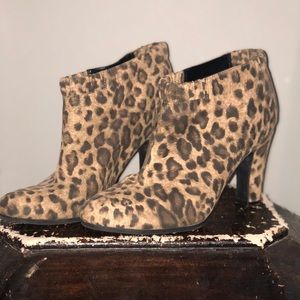 Leopard Print Booties